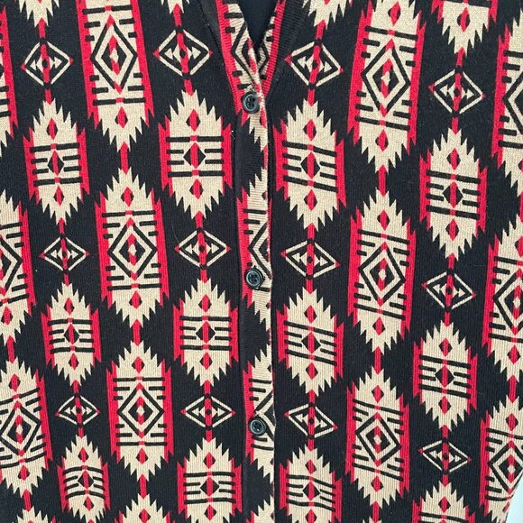 Jones New York Signature Southwestern Cardigan Sweater XL - Picture 2 of 5